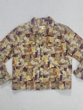 Vintage Christopher & Banks Button Front Lightweight Jacket With Pockets